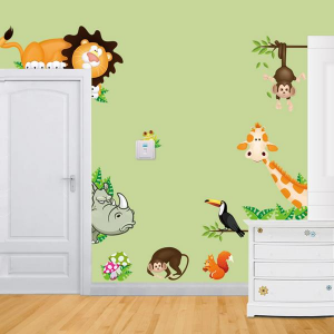 מדבקות קיר של חיות לילדים ולתינוקות לחדר!